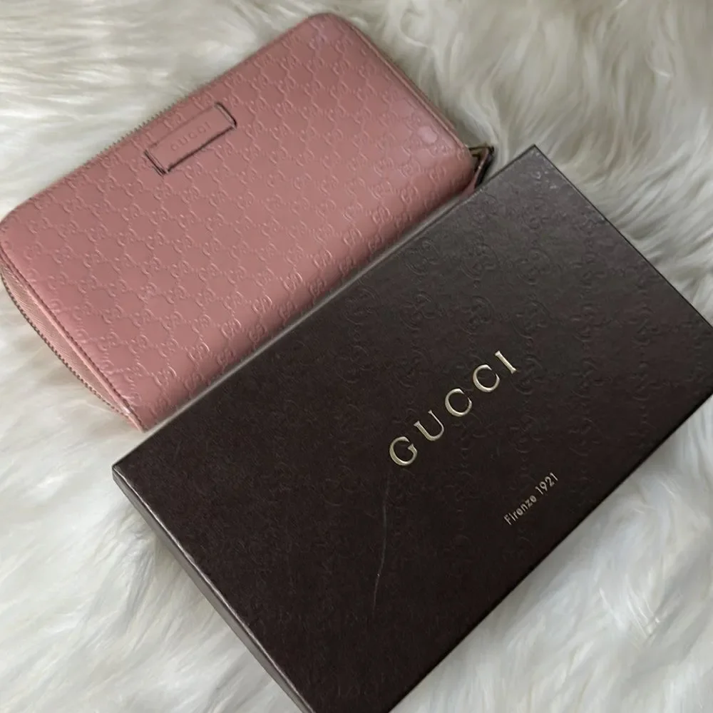 💯 Authentic Guccissima Zipped Long Wallet 🍀